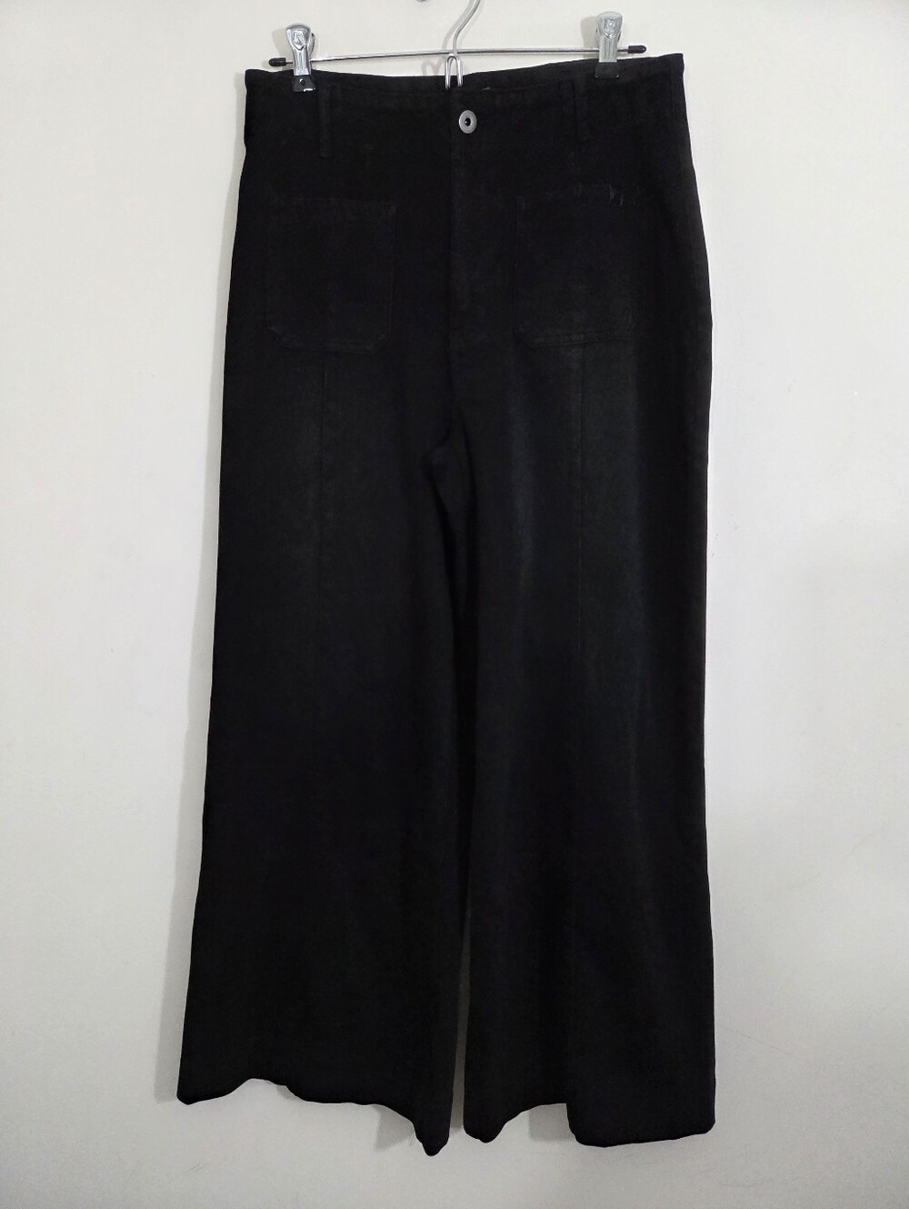 NWT Halara Flex High Waisted Washed Casual Wide Leg Jeans Black Size Medium - Picture 3 of 8